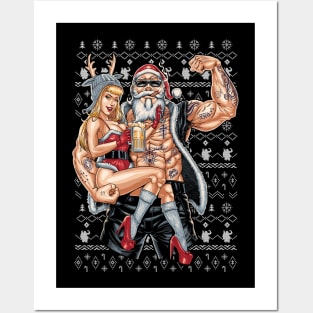 Merry Liftmas Christmas Xmas Fitmas Fitness Santa Holiday Gift For Men Posters and Art